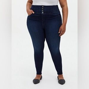 Torrid Corset Skinny Premium Stretch High-Rise Jean - New - Size 18